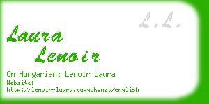 laura lenoir business card